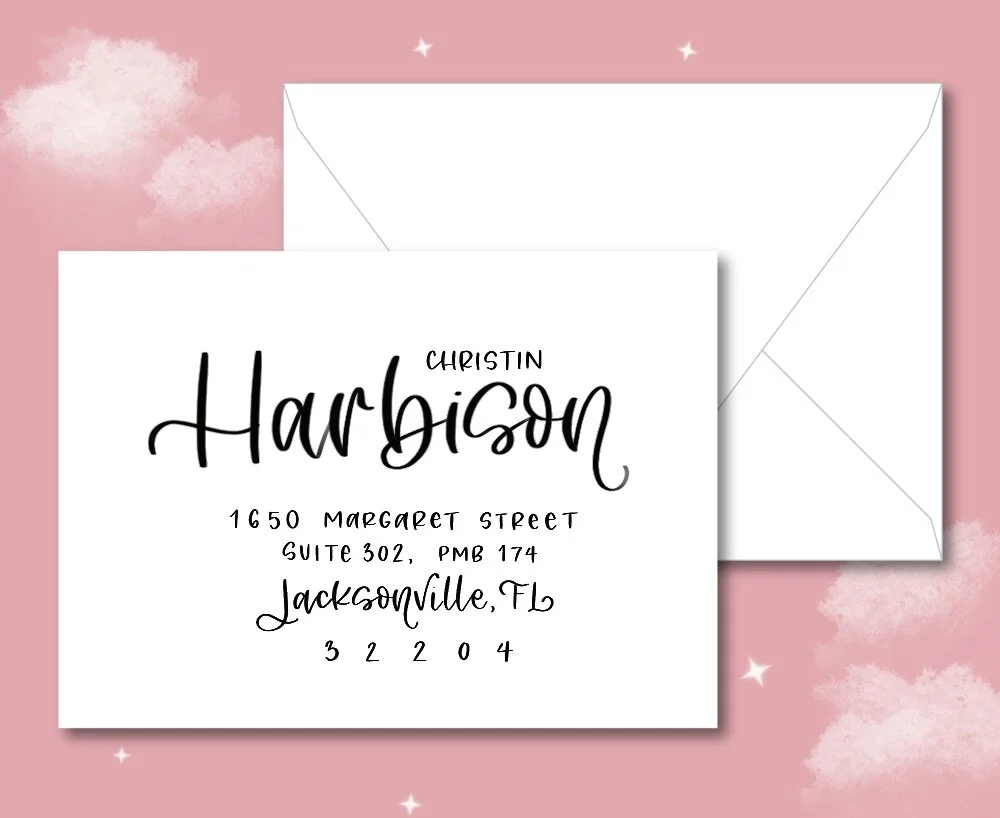 Hand Lettered Mailing Envelopes
