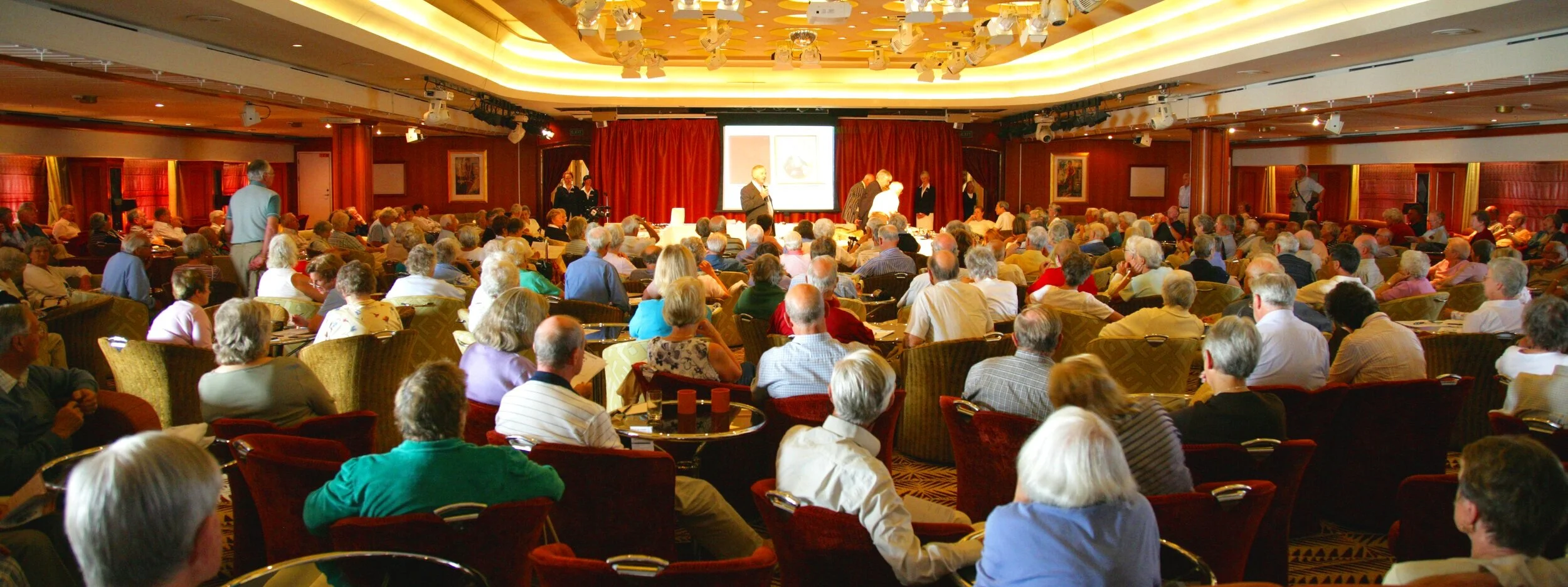  Cruise liner guests have their questions answered by the  Antiques Roadshow  expert team during an Antiques Theme Cruise 