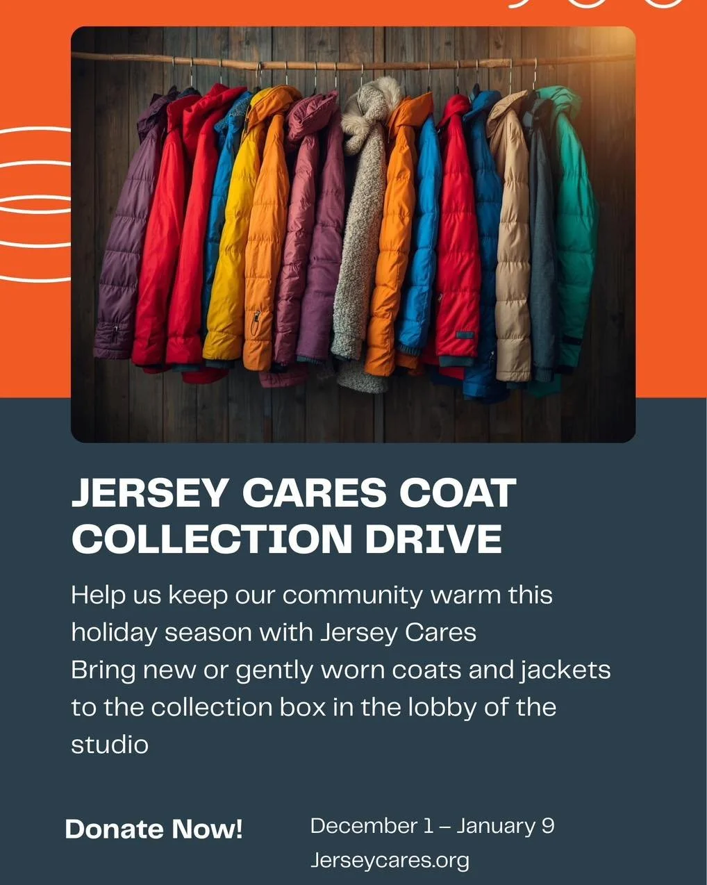 🧥 Spread warmth this winter! M Pilates and Yoga NJ is partnering with Jersey Cares for our annual Coat Collection Drive. Donate gently used or new coats from December 1 through January 9 at our studio in Blue Ribbon Shopping Plaza, Garwood. Every co