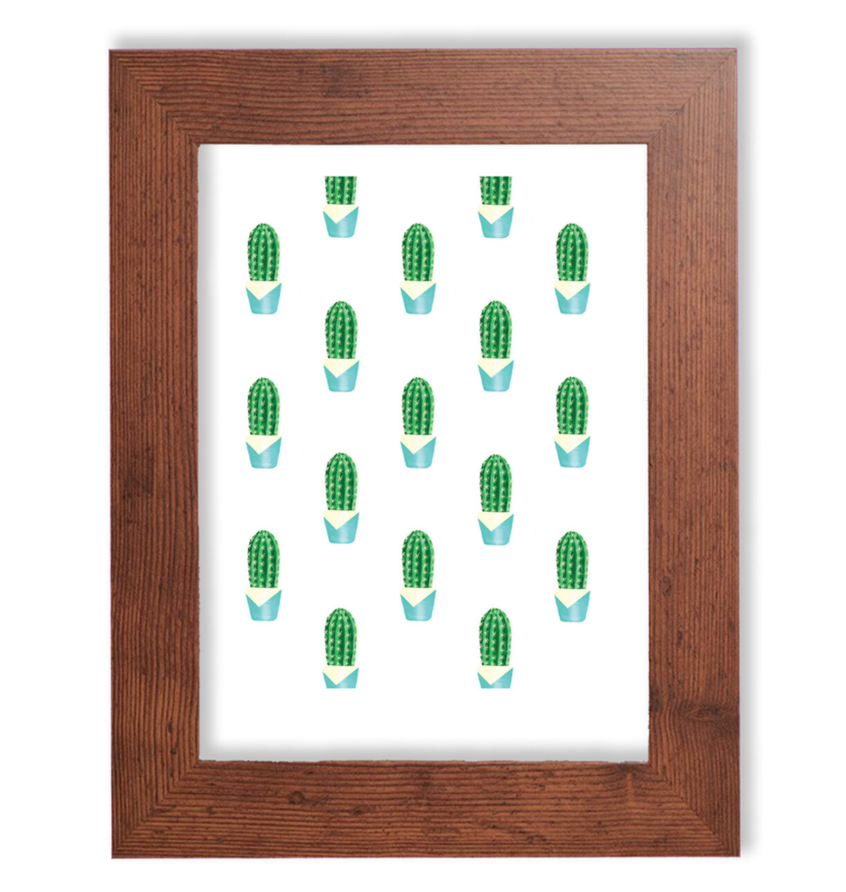 Lovely cactus repeat, Bexi Cards, art print.