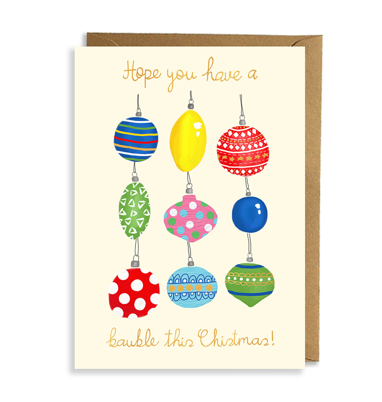 'Have A Bauble' Christmas Card