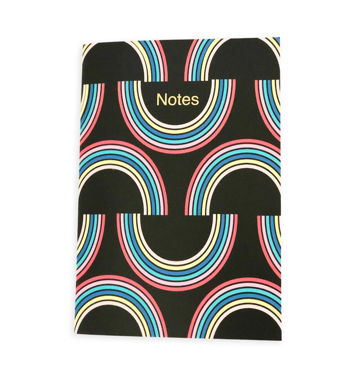 Black Rainbow Note Book gold foil Notes.jpg