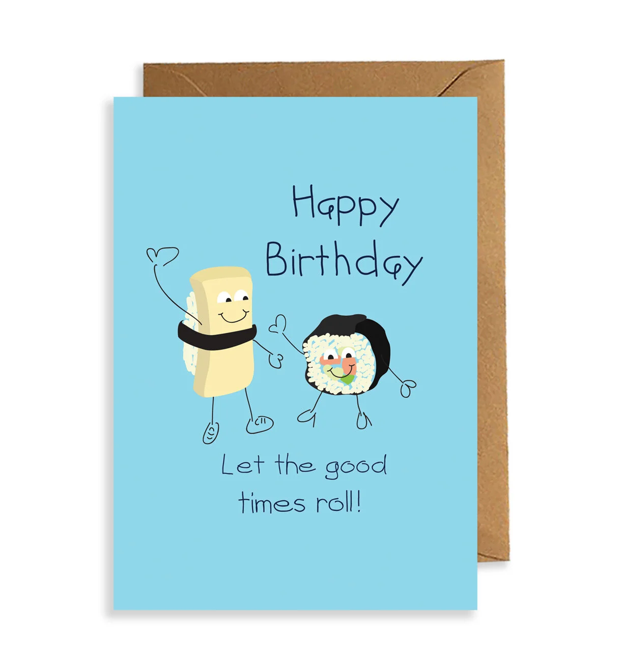 Cute Sushi Birthday Card Thats How We Roll.jpg