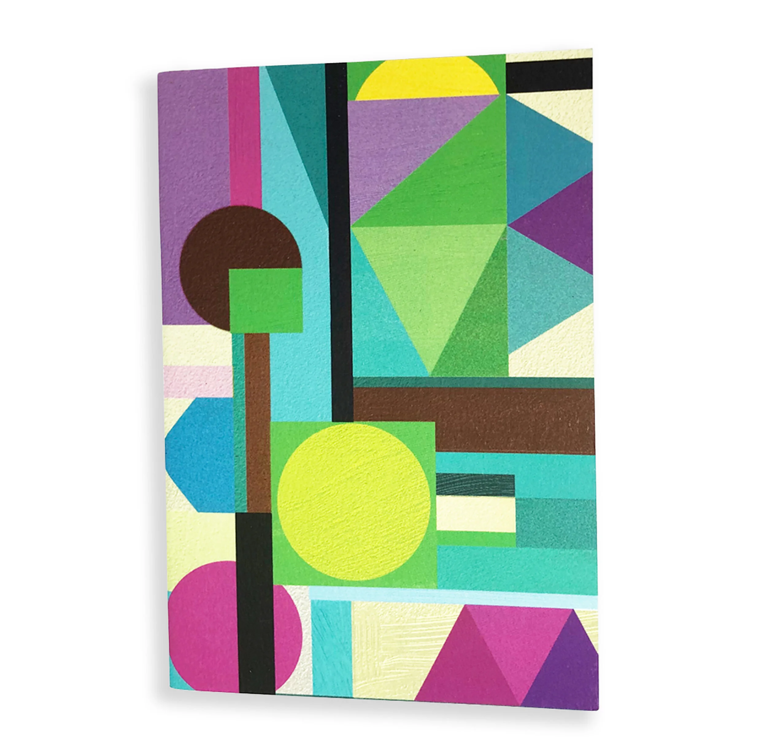 A6, Green Abstract Notebook