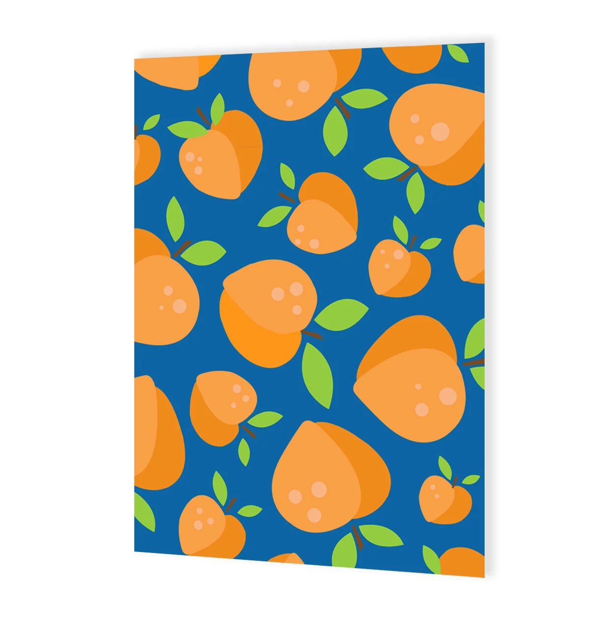 A6 Fun Peach Print Notebook