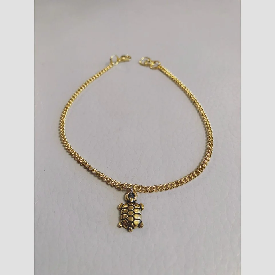 Gold Turtle Anklet