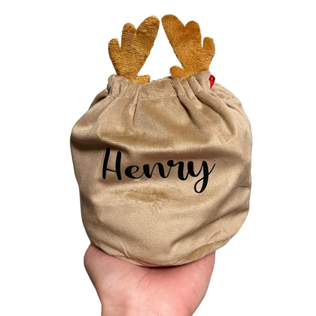 Personalised Reindeer Gift Bag Cover.jpg