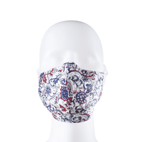 Three sixty degree spin paisley mask