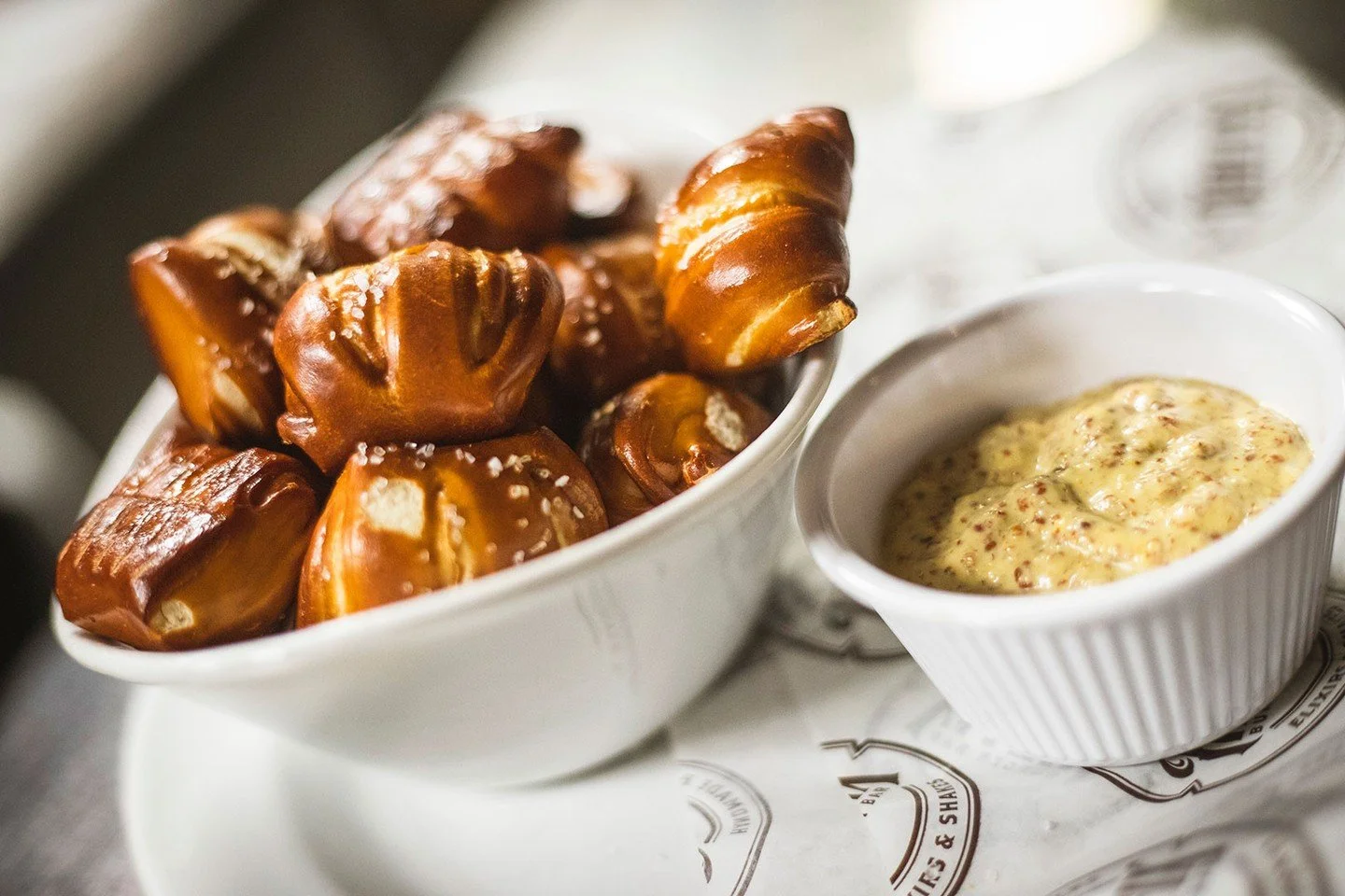 Wanna Fix your Monday? Pretzels, beer, and football. Boom...done.⁠
⁠
Serving until 10pm in Worcester and 9:30pm in Marlborough!