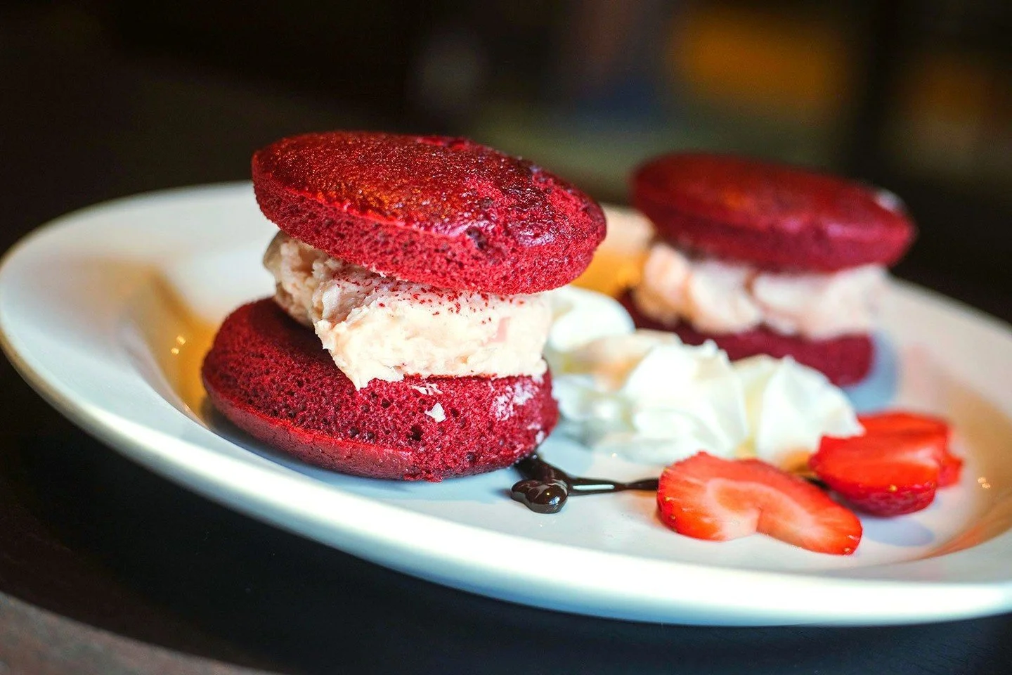 Happy Valentine's Day❣️Dining out or staying in...we got you.⁠
⁠
Chef specials all weekend in Worcester and Marlborough.⁠
⁠
Would Dubai Me a Drink?⁠
Vodka, Creme de Cacao, Pistachio Liquor, Frangelico, chocolate swirled martini glass with pistachio c