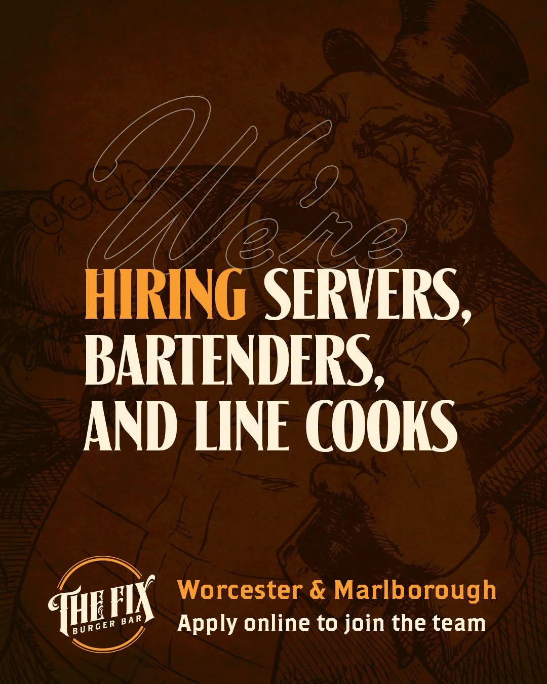 We're growing the team at The Fix and if you're passionate about great food, fast-paced service, and working with an awesome crew, we'd love to meet you.⁠
⁠
We're currently hiring:⁠
&bull; Servers⁠
&bull; Bartenders⁠
&bull; Line Cooks⁠
⁠
Whether you'