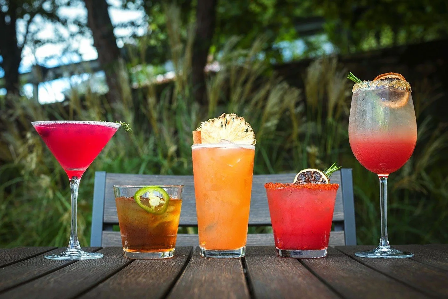 Our new Fall cocktail lineup is here with apple, cranberry, pomegranate, cider, maple, a little smoke and just enough heat to keep things interesting.⁠
⁠
🍎 Thyme After Thyme⁠
🍁 Sweater Weather⁠
🌲 Rum Forrest Rum⁠
🔥 Smokey and the Bandit⁠
🍾 Pom &