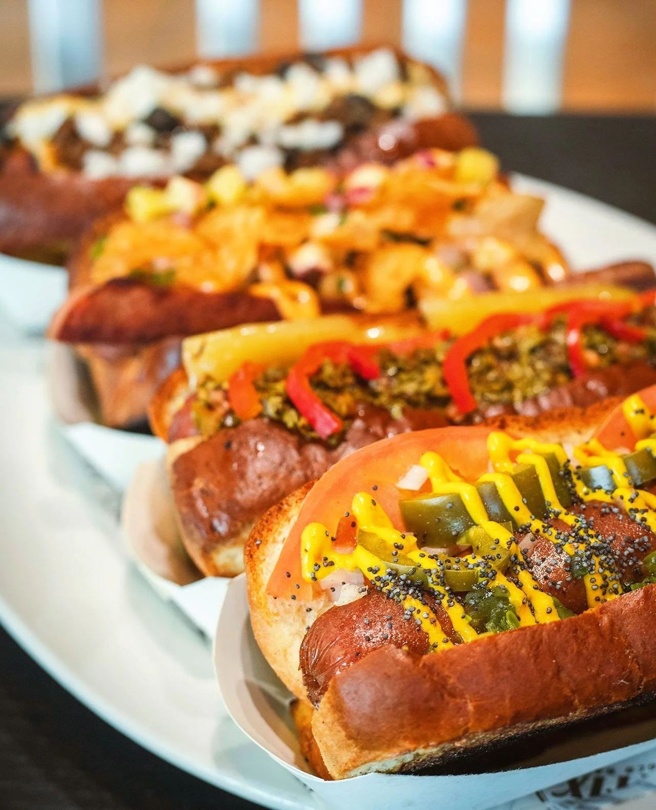 It's Thursday, so you know what that means...it's Wagyu Hot Dog Day in Worcester!!!⁠
⁠
Featured all beef wagyu hot dogs on locally-made brioche buns; choice of potato chips or fries. Available only for dine-in and takeout. ⁠
⁠
🌭 The Hawaiian &mdash;