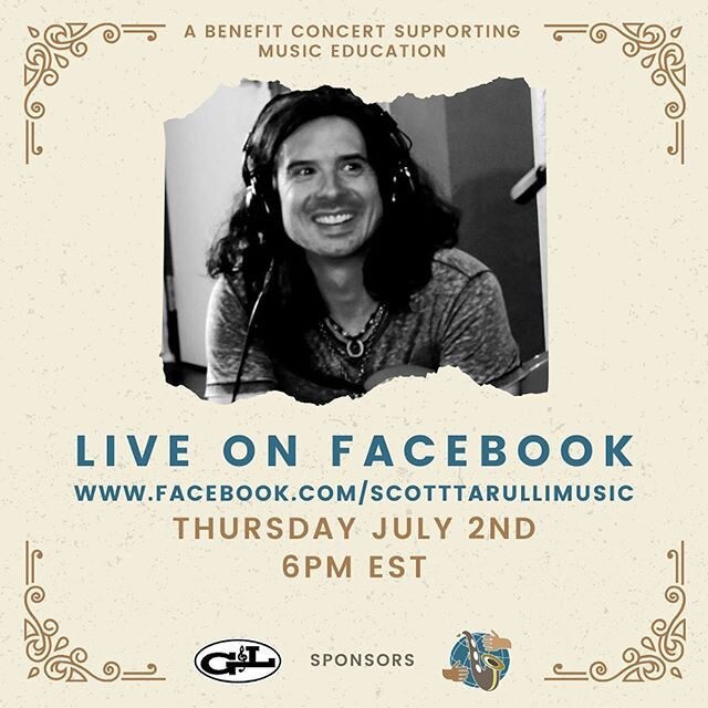 This Thursday, July 2nd at 6 pm EST I Will be playing a live solo concert from The Magic Room. This is a benefit concert, and 100 percent of money donated will go to @hungryformusic1 , which give musical instruments and music education to those that 