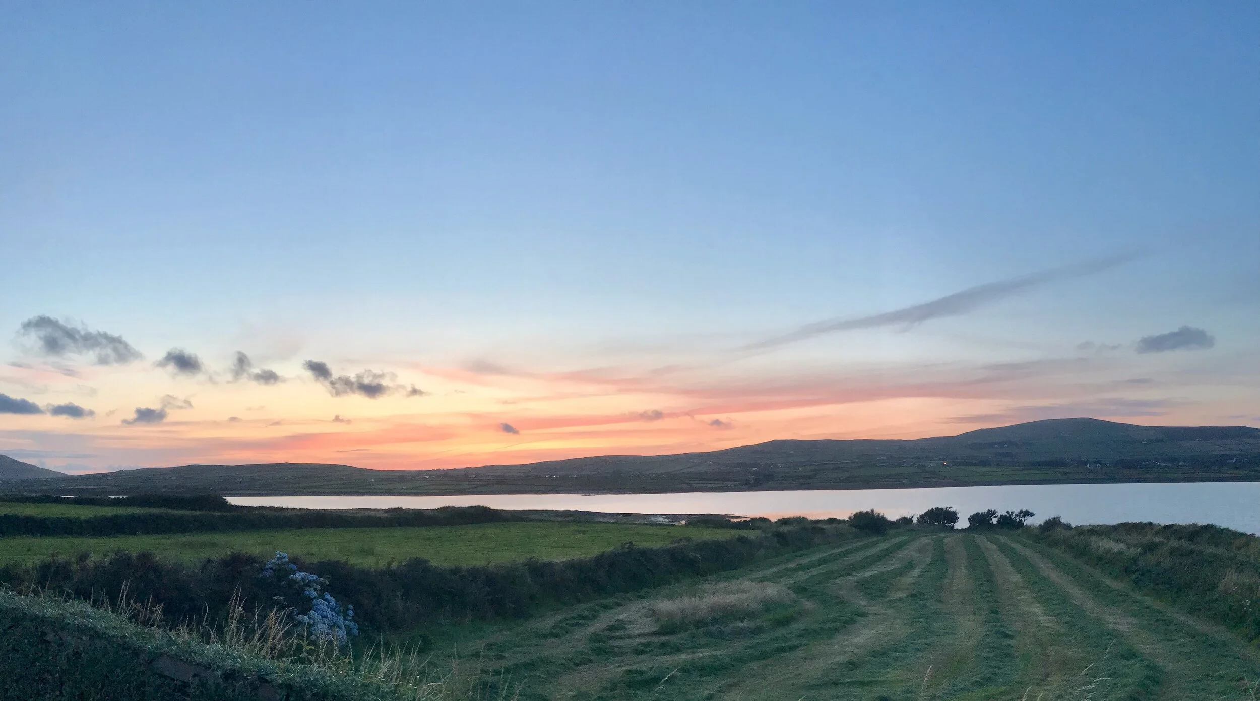 Sun setting over Valentia Island, Kerry, Ireland