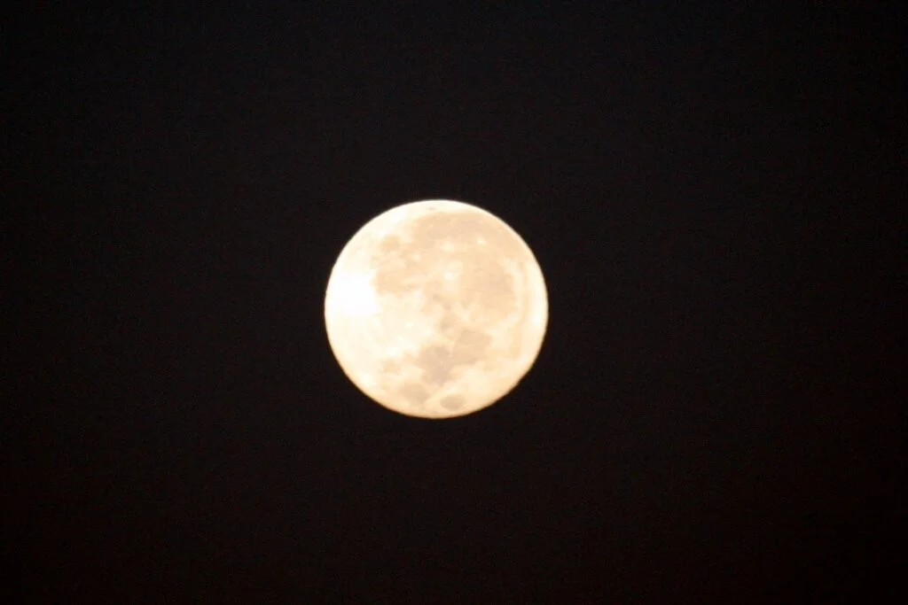 The Moon photographed from Plettenberg Bay. South Africa