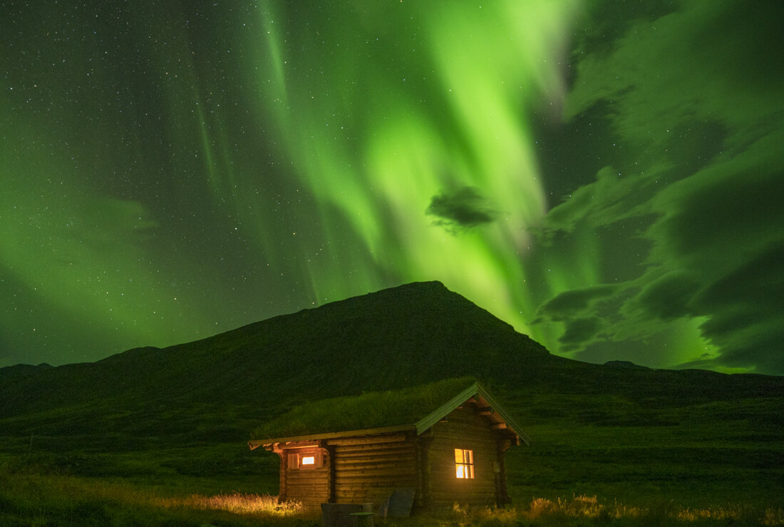 September Northern Lights Near Ólafsfjörður, Iceland