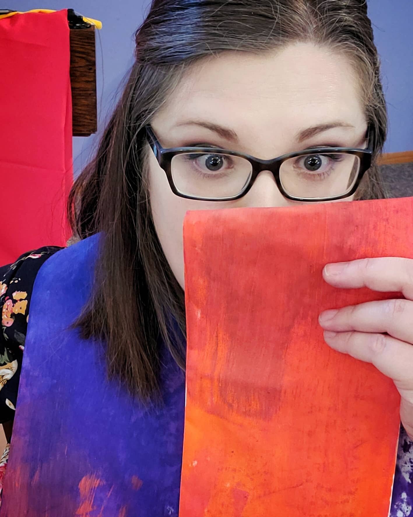 When someone says &quot;Of course you can wear a stole&quot; and it's #pentecost you can't yet afford a new #stole. You can afford a half hour and some paint. 
#interimpastor #interimministry #unitedchurchofchrist #almostordained #crafttime