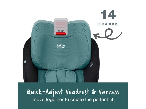  Adjustable headrest on Green contour fashion