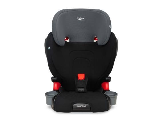 Black Ombre Naturally FR Highpoint  Belt Positioning Booster Seat Center Facing