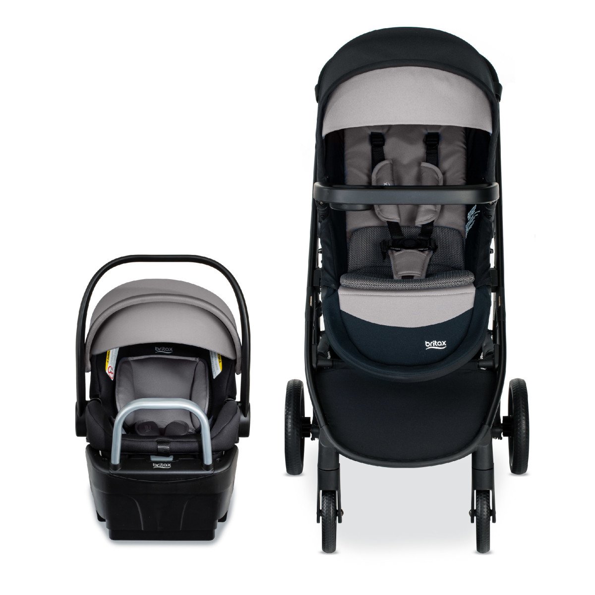 Center facing view of the Willow S Infant Car Seat and Brook+ Stroller