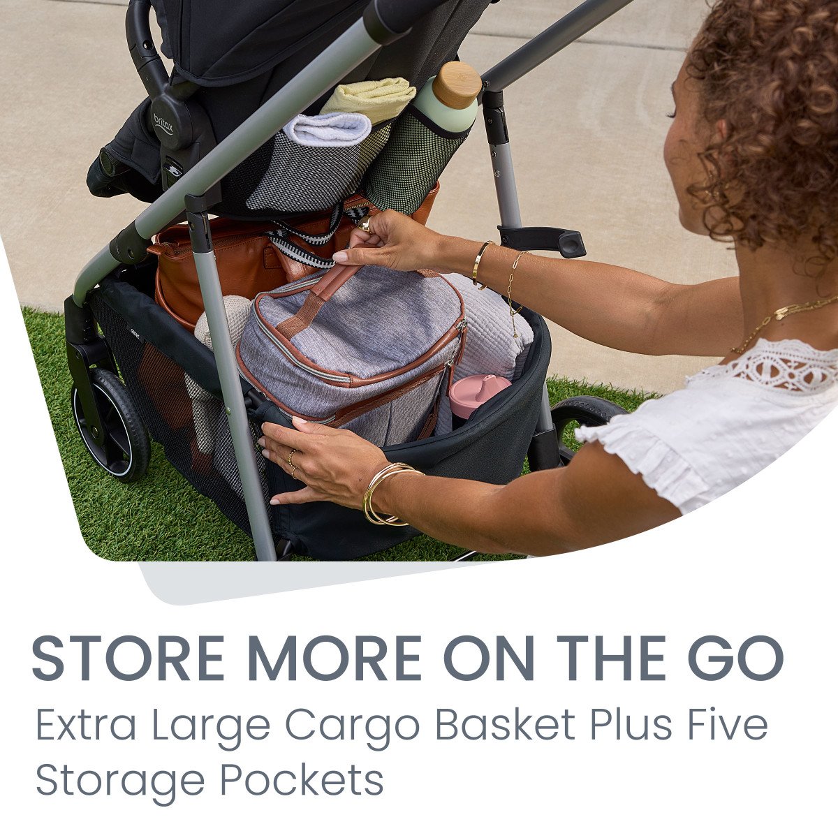 Extra Large Cargo Basket and 5 storage pockets