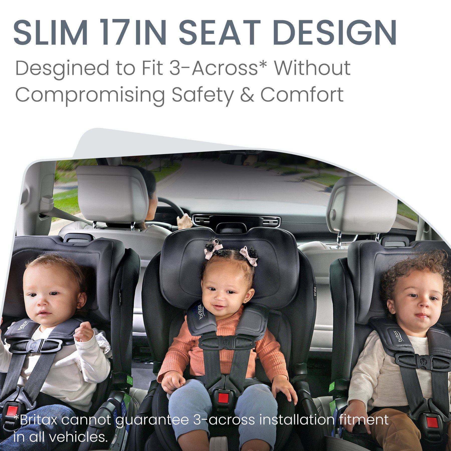 Slim 17in Seat Design in Stone Onyx