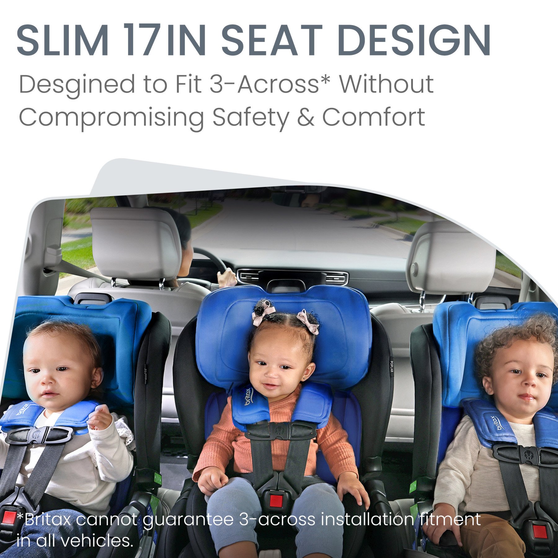Slim 17in Seat Design lifestyle with Cobalt Onyx fashion