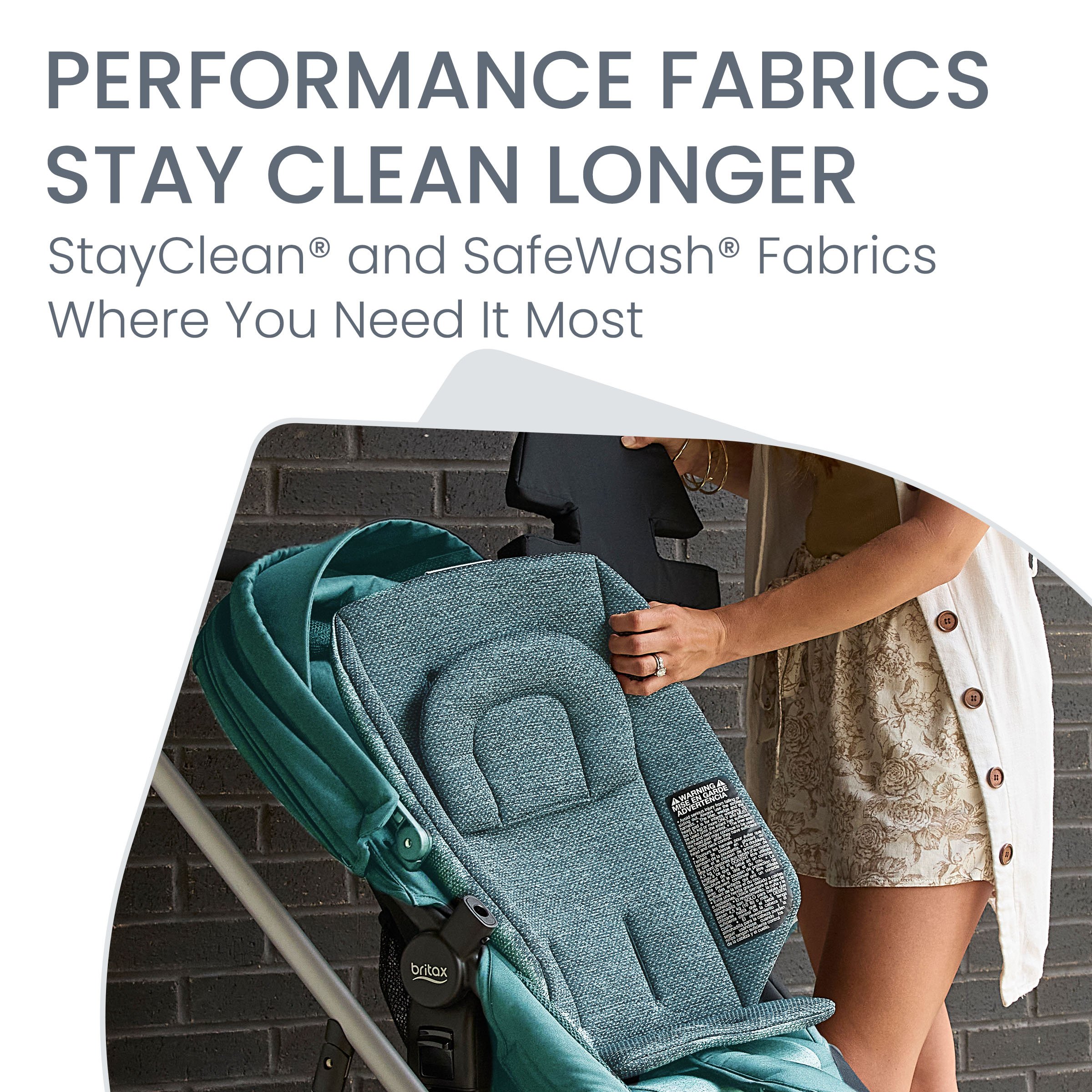 Performance Fabrics Stay Clean Longer