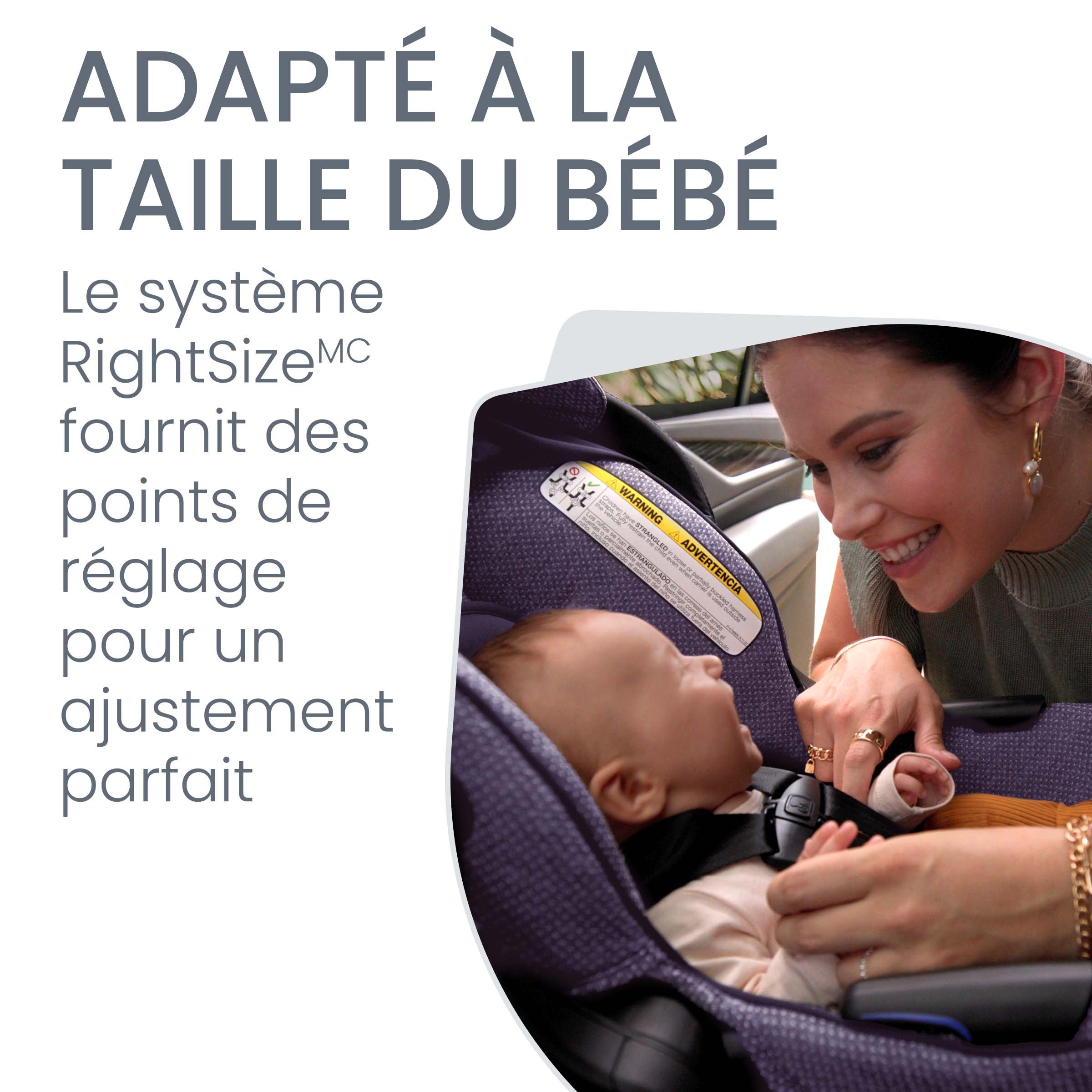 Adapté à la Taille du bébé