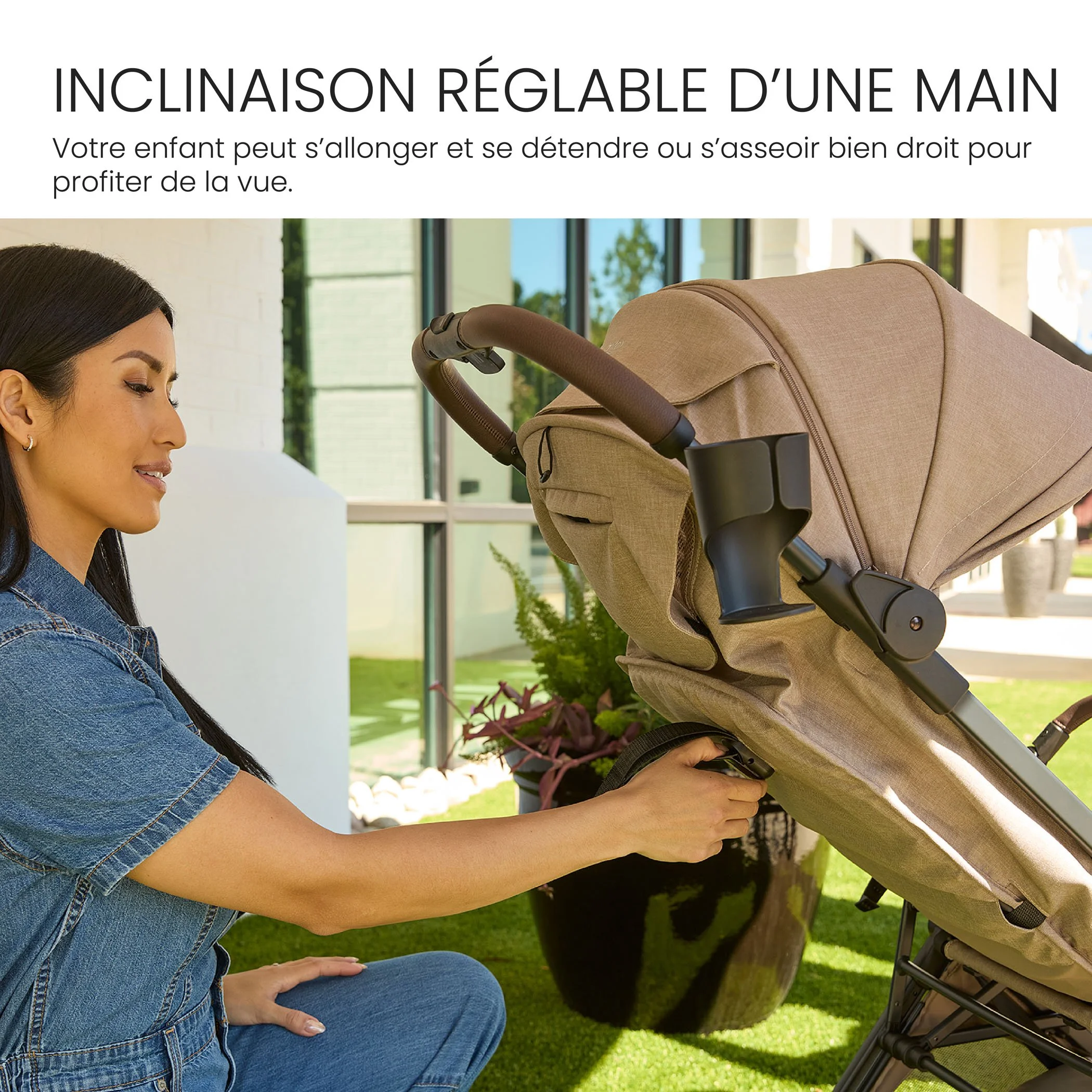 Inclinaison réglable d'une main