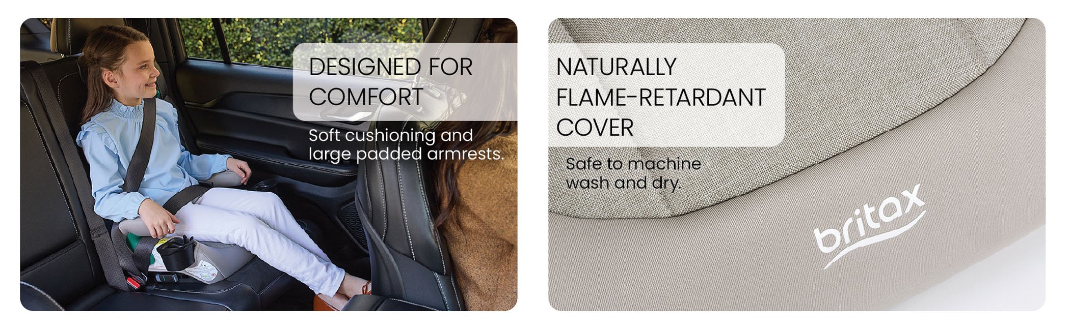 Lightweight, compact and portable Designed for Comfort with soft cushioning and large padded armrests. Naturally Flame-Retardant Cover that is safe to machine wash and dry.