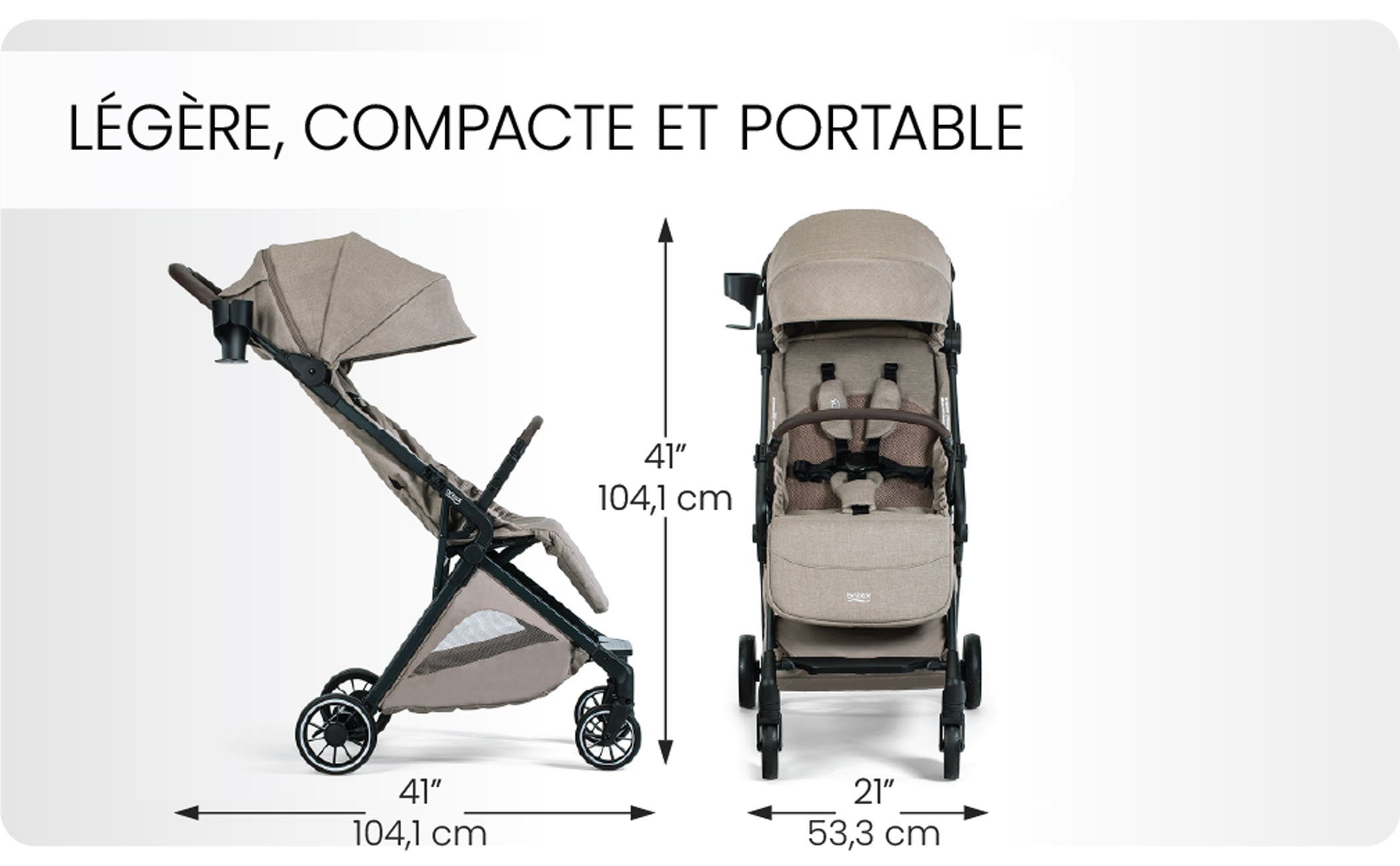 Légère, compacte et portable.