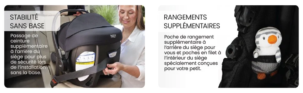 stabilité sans base. Rangements supplémentaires