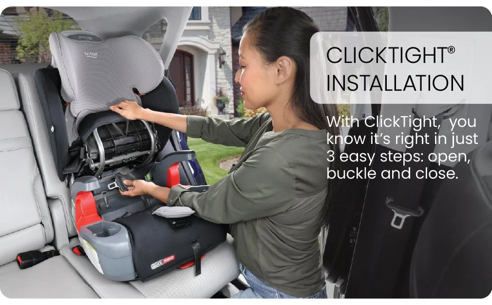 ClickTight Installation in just 3 easy steps: open, buckle and close. Select fashions safe to machine wash and dry