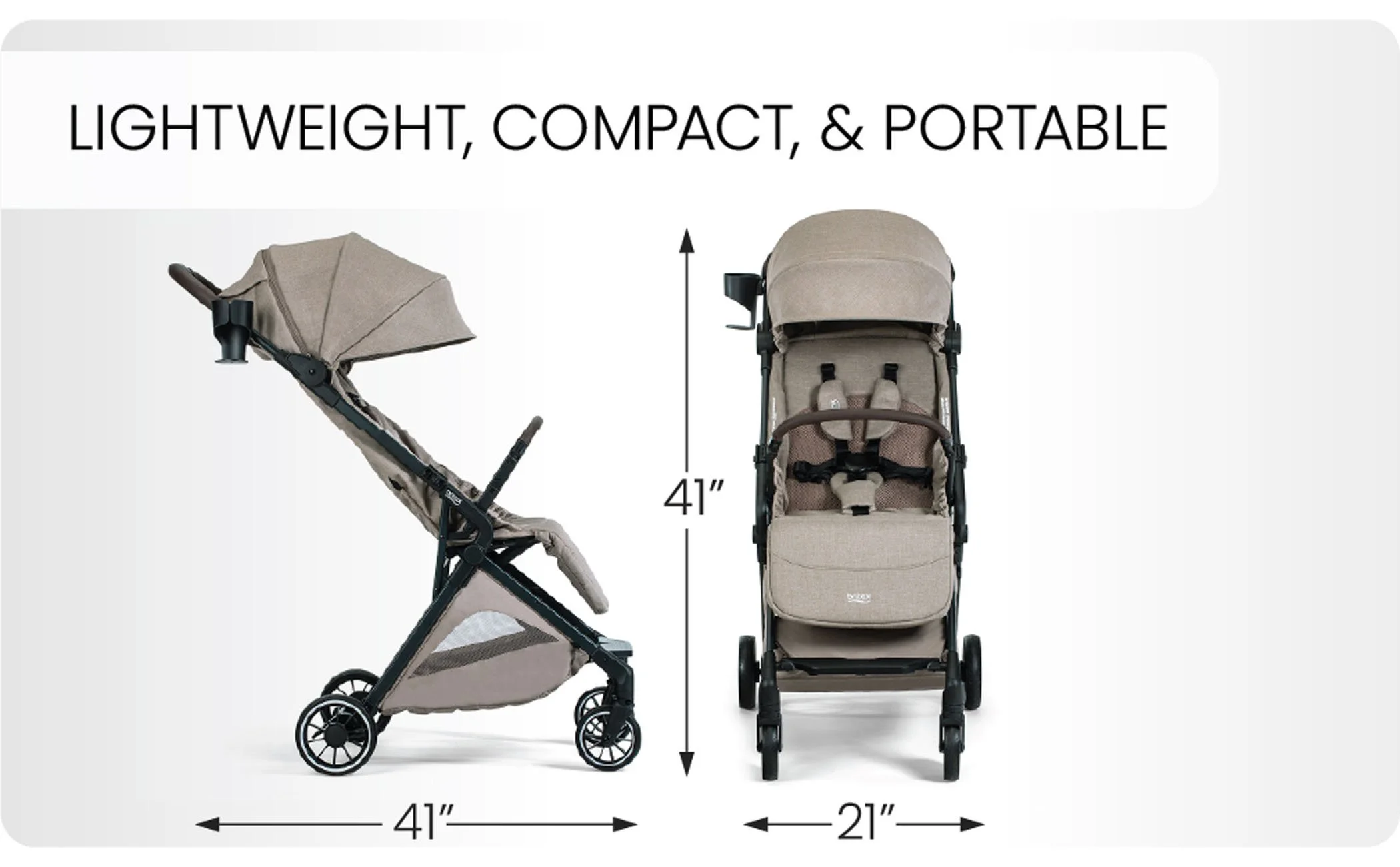 Lightweight, compact, and portable.