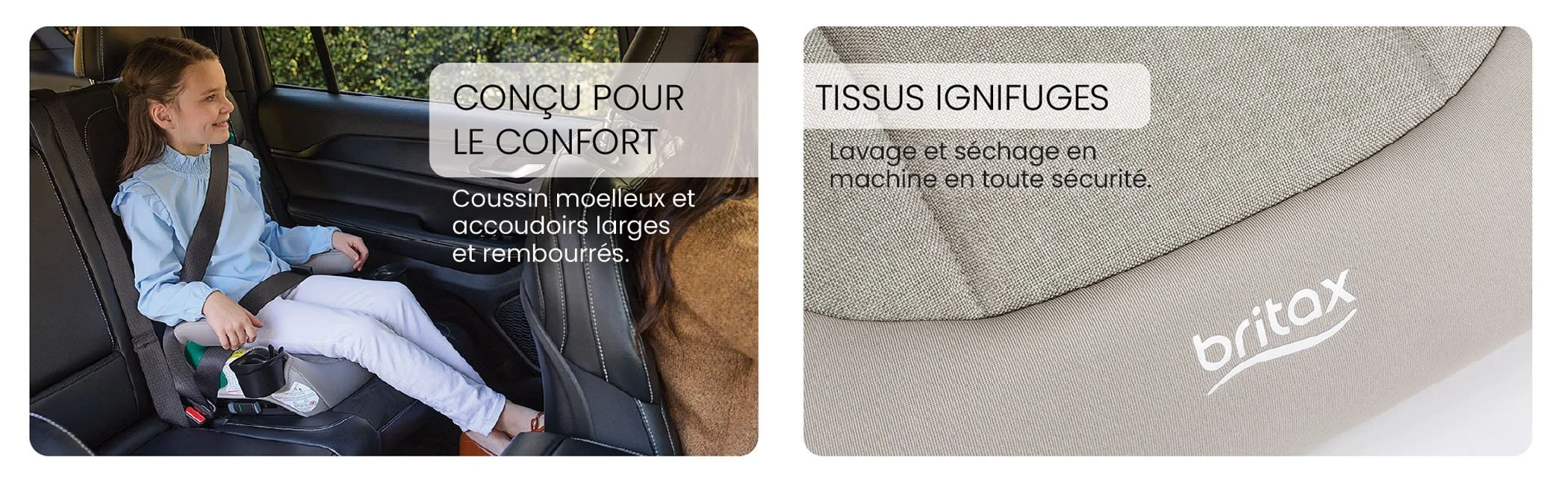 Conçu pour le confort. Tissus naturellement ignifugés.