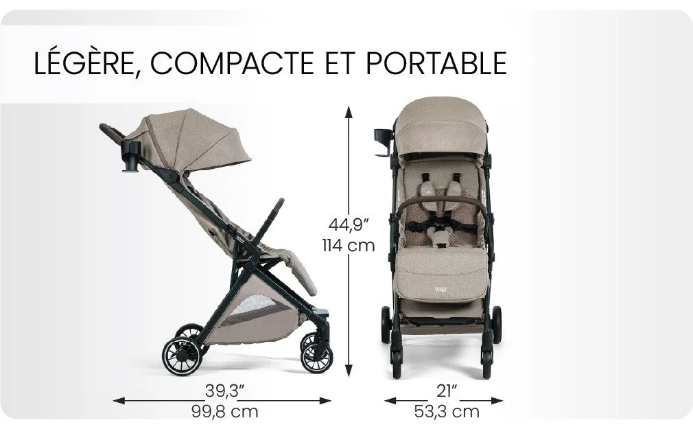 Légère, compacte et portable.