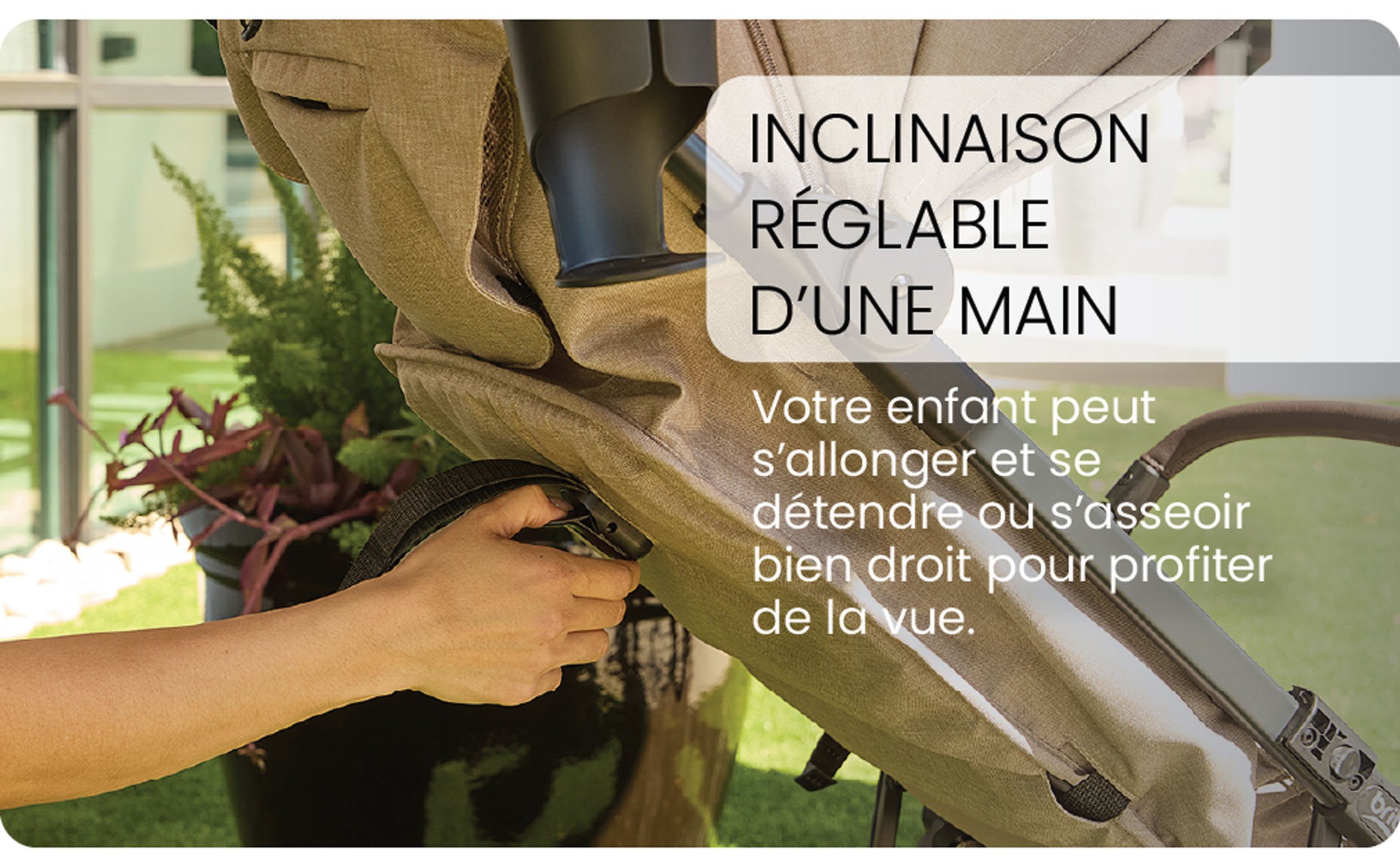 Inclinaison réglable d’une main