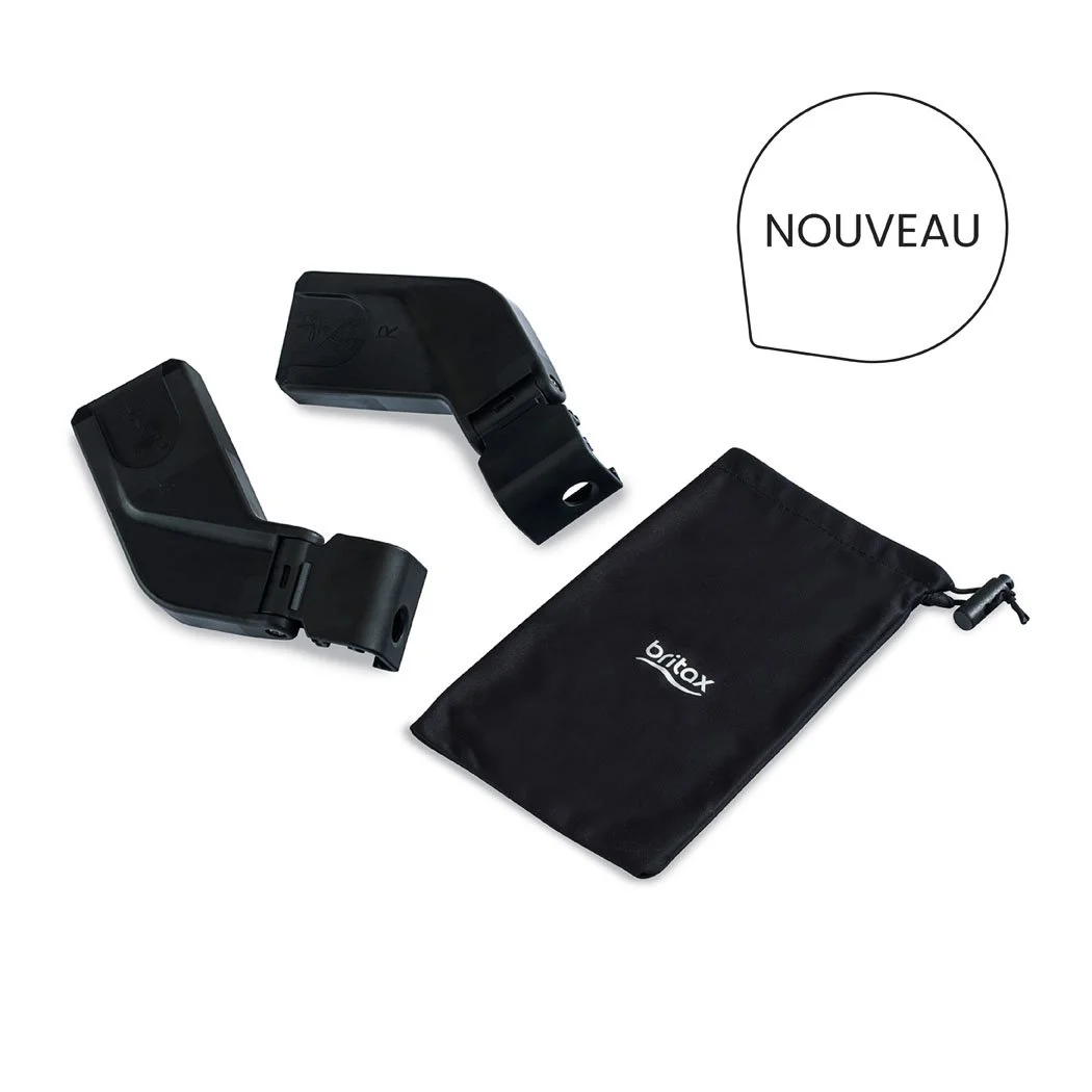 Nouveau. Adaptateurs de siège d’auto pour nourrisson et un sac de voyage. 