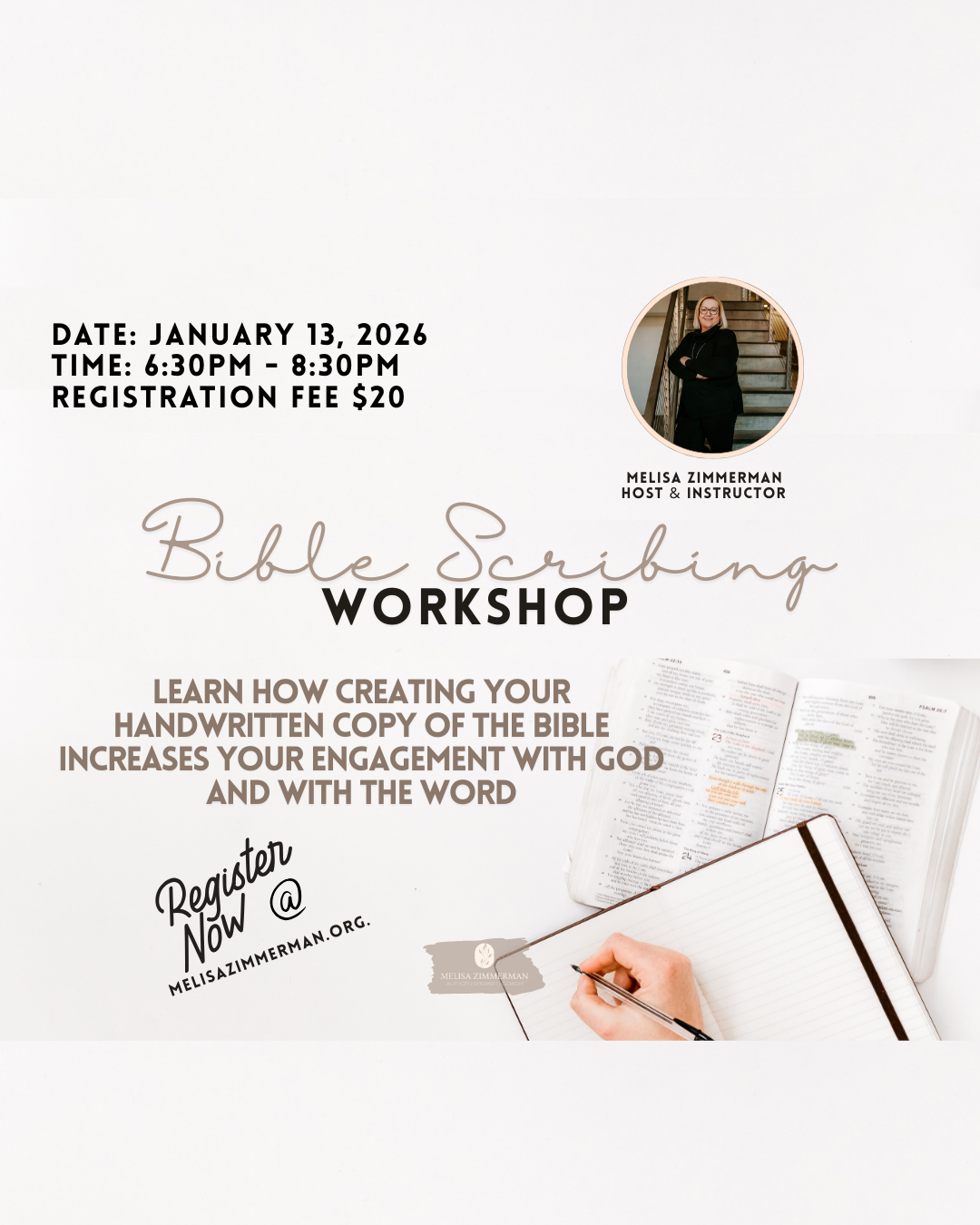 Bible Scribing Workshop