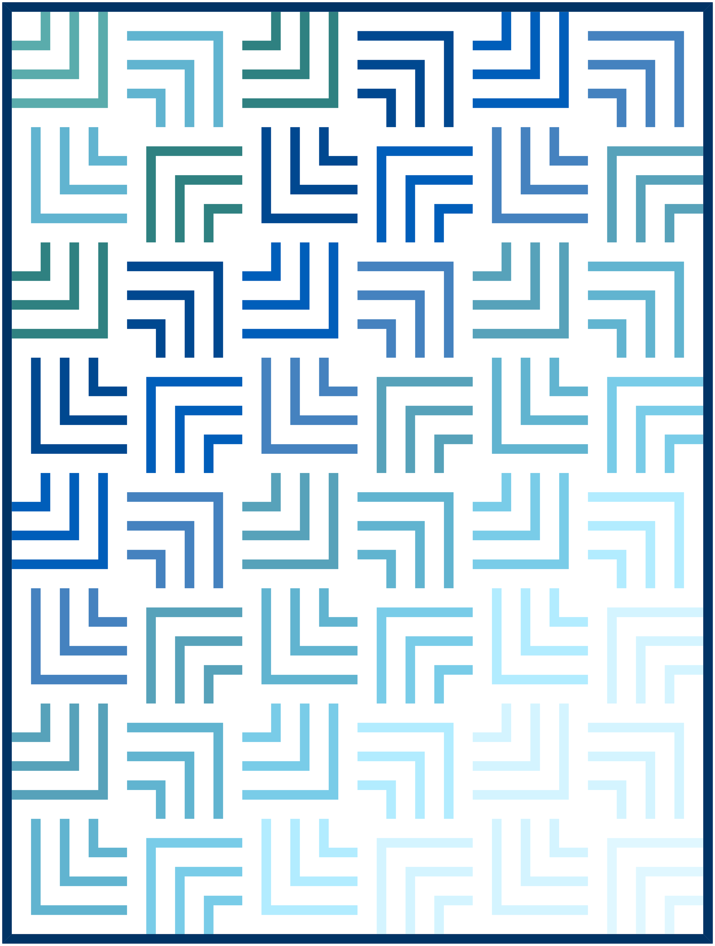 Alternate colourway - blue ombre