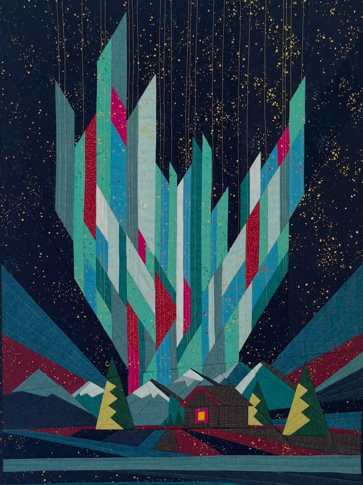 I have a few recent finishes, but sadly I can&rsquo;t talk about them yet! The most recent finish I can tell you about is the quilt I made for my wife for Christmas. The pattern by @quiltbynight is absolutely gorgeous and the perfect reminder of our 