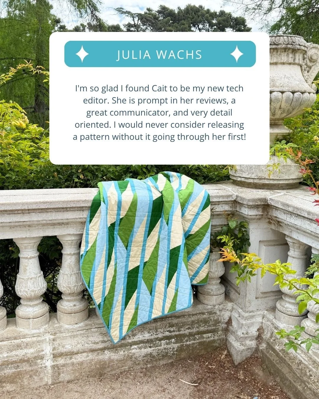 Julia Wachs technical editing review