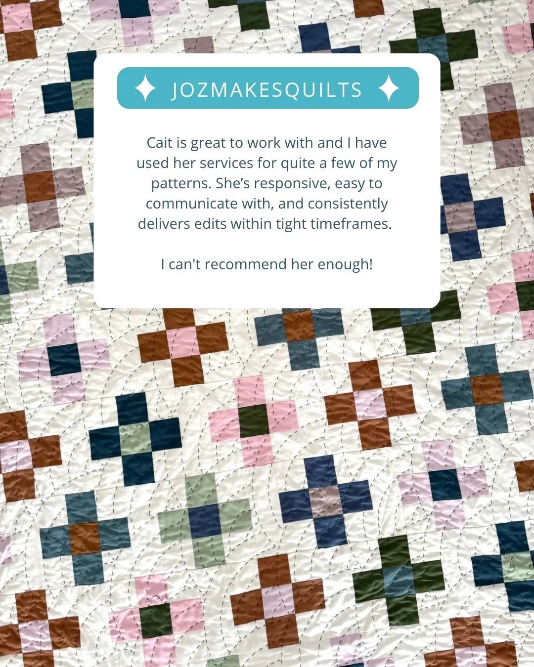 JozMakesQuilts technical editing review