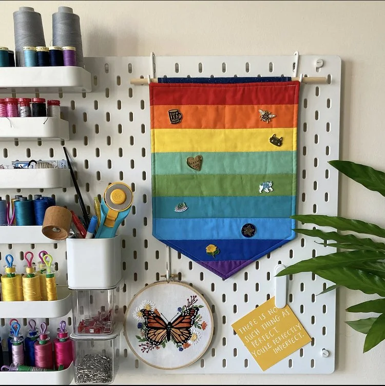 Rainbow Pin Pennant | Digital Pattern