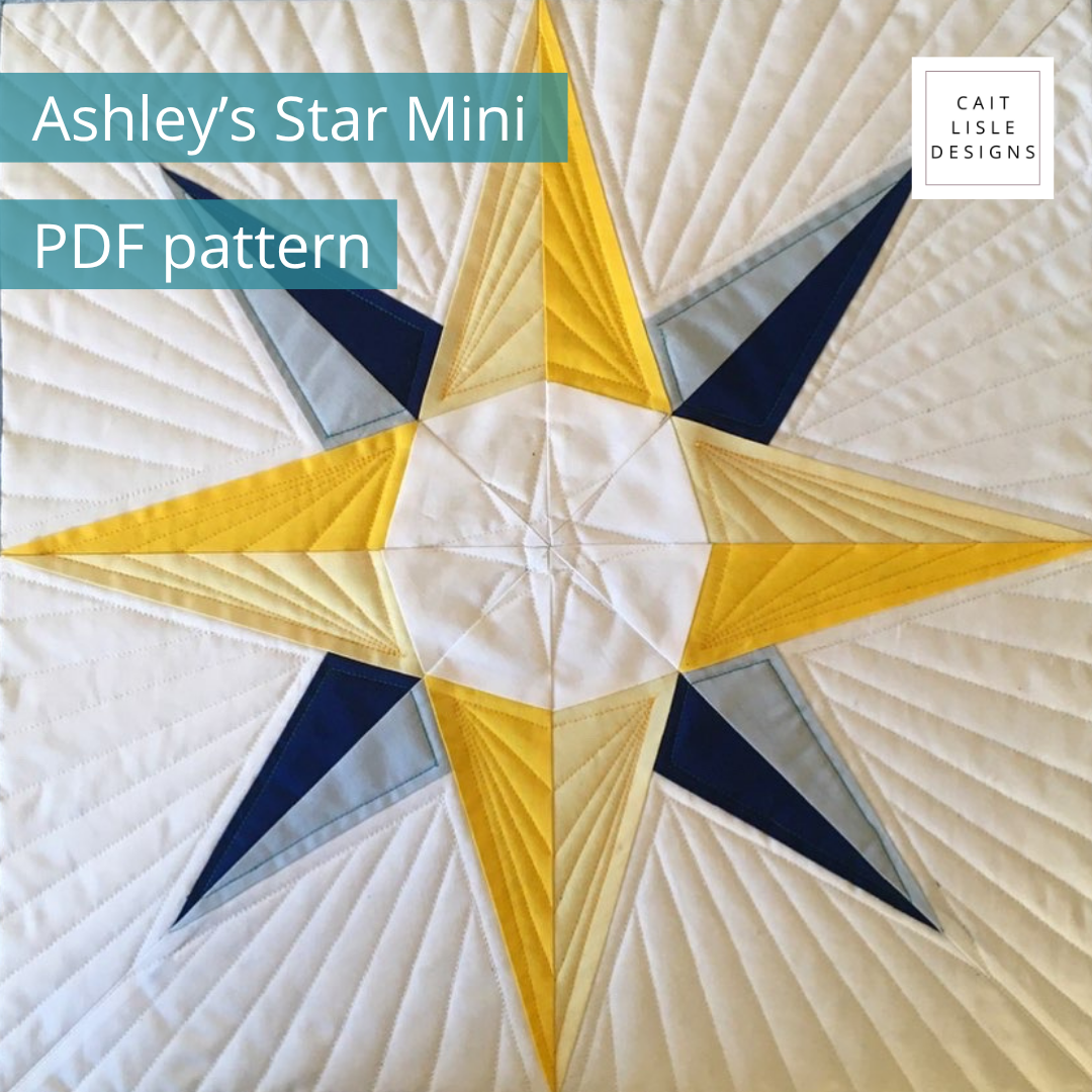 Ashley's Star Mini Quilt | PDF Pattern