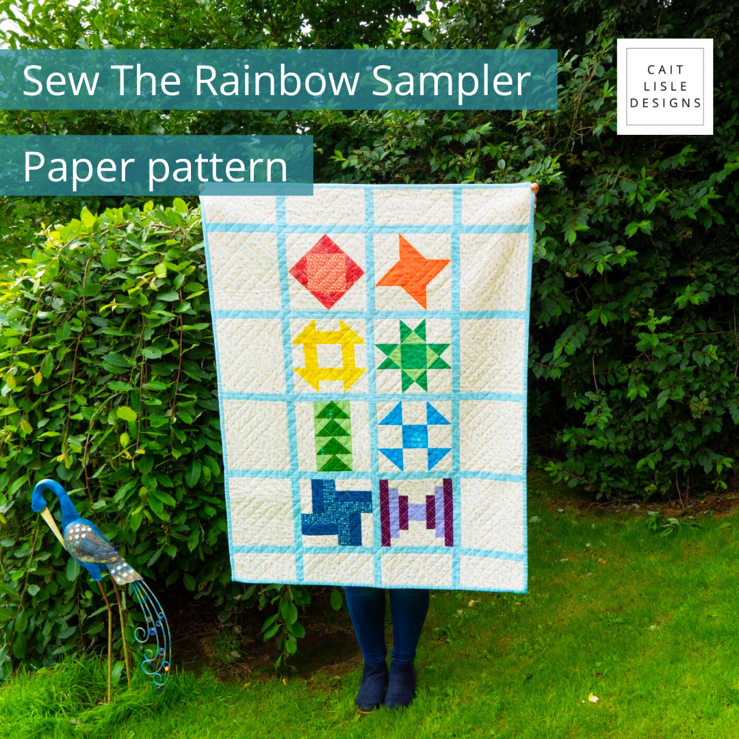 Sew The Rainbow Sampler Quilt | Paper Pattern