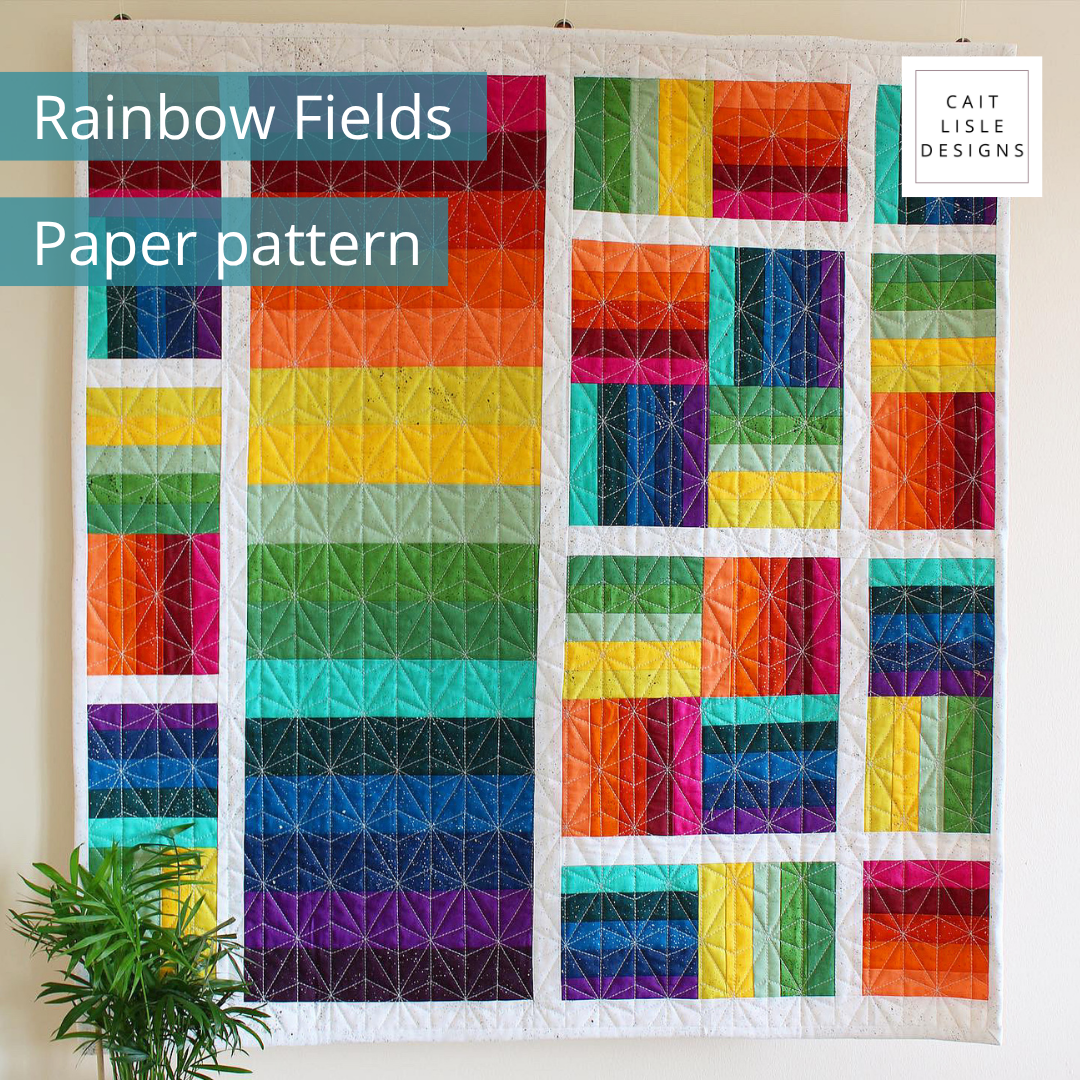 Rainbow Fields Quilt | Paper Pattern