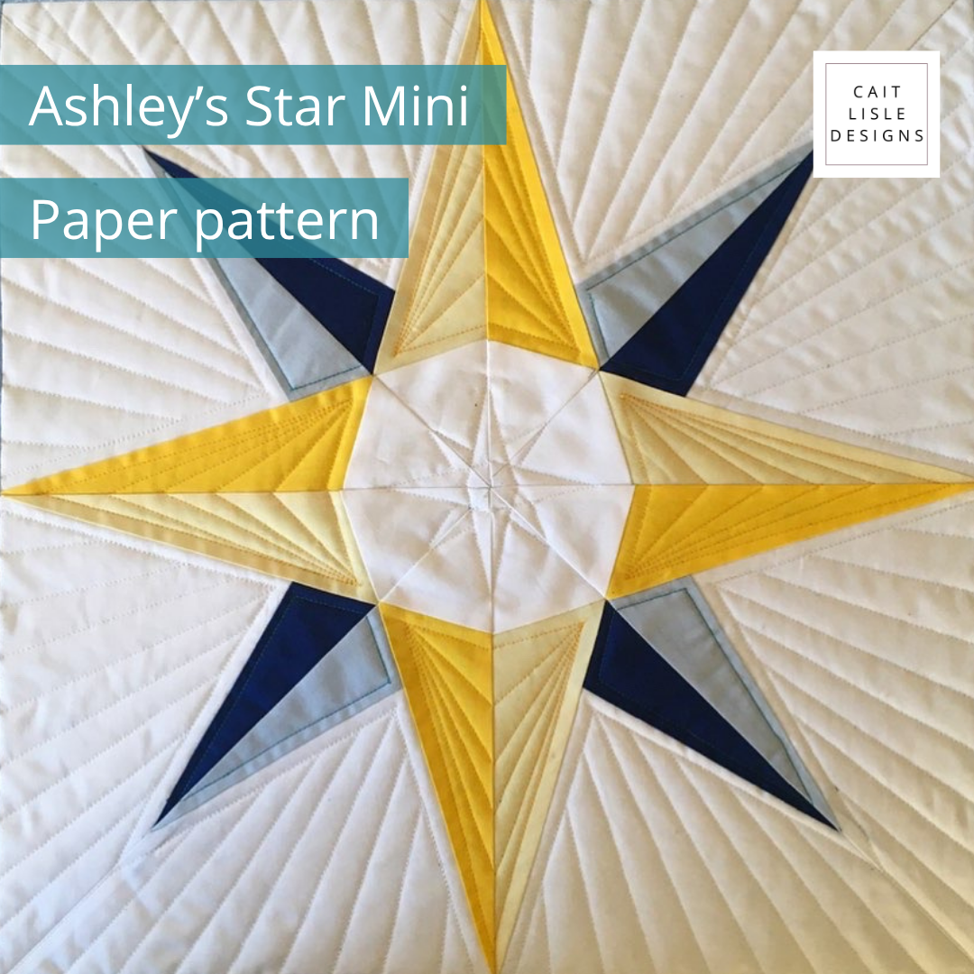 Ashley's Star Mini Quilt | Paper Pattern with optional templates